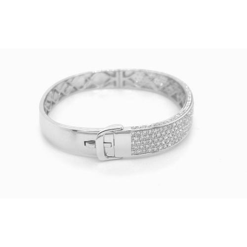5 Ct. T.w. Diamond Bangle - Ovani® In 18Kt White Gold