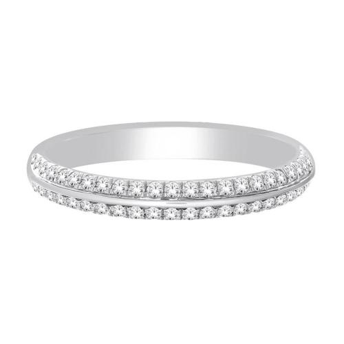 Diani® 3-row and Double Halo Bridal Ring Set - 1 Ct. T.w. in 14K White Gold