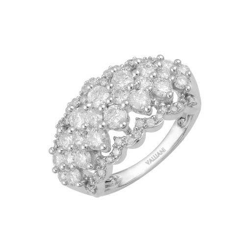 Ultimate Value® Multi-row Cluster Diamond Ring - 2 Ct. T.w. in 14K White Gold
