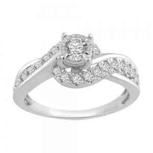 0.50 CT. T.W. Diamond Promise Ring In 14K Gold