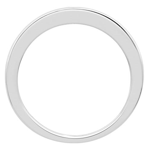 1 Ct. T.w. Diamond 11-stone Princess Channel Wedding Band In 14Kt White Gold