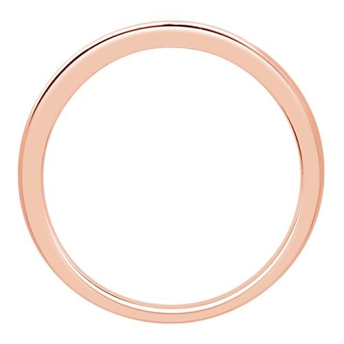 1/4 Ct. T.w. Diamond 11-stone Princess Channel Wedding Band In 14Kt Rose Gold