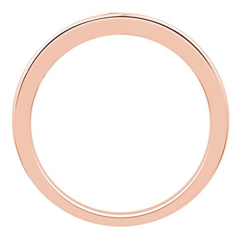 1/2 Ct. T.w. Diamond 11-stone Princess Channel Wedding Band In 14Kt Rose Gold
