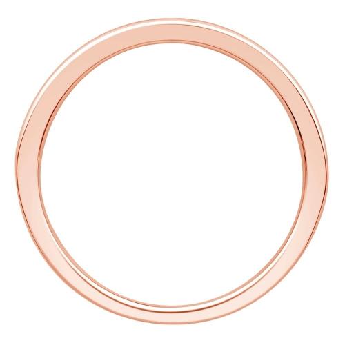 1/2 Ct. T.w. Diamond 11-stone Round Channel Wedding Band In 14Kt Rose Gold