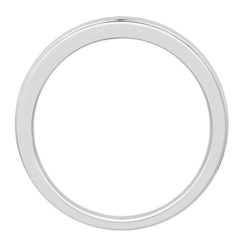 0.1 Ct. T.w. Diamond Round Milgrain Wedding Band In 14k White Gold