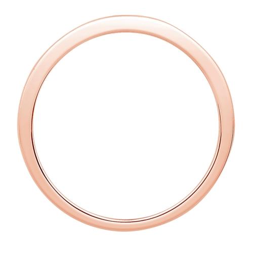 0.1 Ct. T.w. Diamond 11-stone Princess Channel Wedding Band In 14Kt Rose Gold