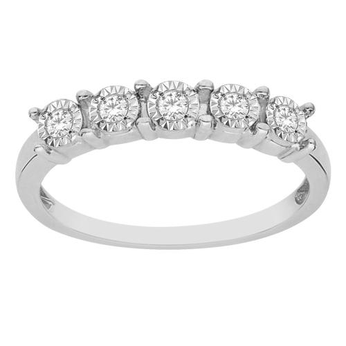 Everlasting Love® 5-Stone Diamond Wedding Band - 1 Ct. T.w. in 14K White Gold