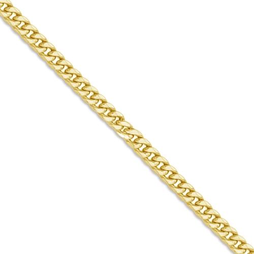 26 inch 5.5 mm Miami Cuban Chain Necklace In 14Kt Yellow Gold