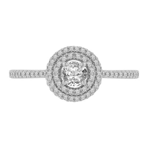 0.50 CT. T.W. Diamond Bridal Set In 14K Gold