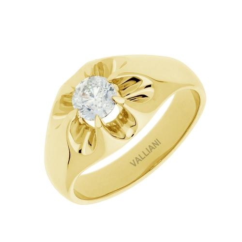 3/4 Ct. T.w. Diamond Men Wedding Ring In 14Kt Yellow Gold