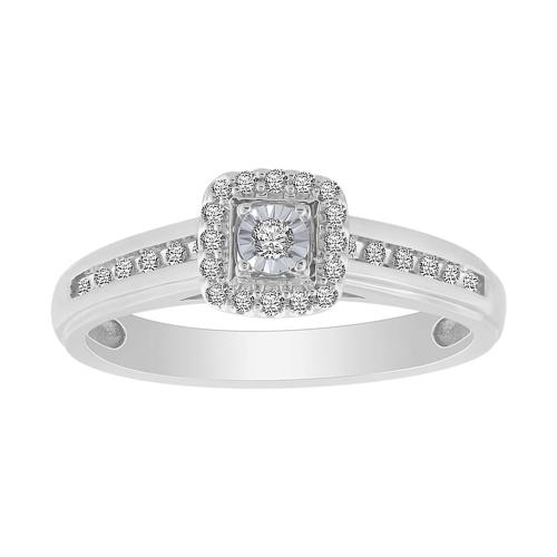 0.17 CT. T.W. Diamond Ring In 10K Gold