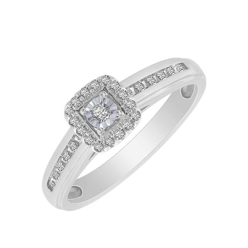 0.17 CT. T.W. Diamond Ring In 10K Gold