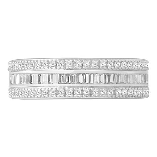 Diani® 3-row Stackable Band - 0.40 Ct. T.w. in 10K White Gold