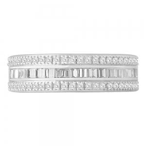 Diani® 3-row Stackable Band - 0.40 Ct. T.w. in 10K White Gold