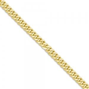 30 inch 6 mm Solid Miami Cuban Chain Necklace In 14Kt Yellow Gold
