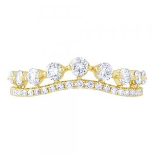 Diani® 9-stone Contour Band - 0.75 Ct. T.w. in 14K Yellow Gold