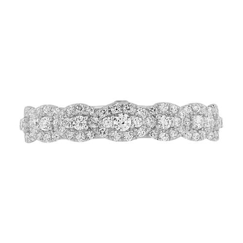 Everlasting Love® Pear-shaped Cluster Diamond Bridal Ring Set - 1.25 Ct. T.w. in 14K White Gold