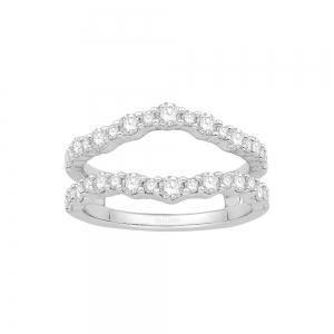 1 Ct. T.w. Diamond Wedding Ring Enhancer In 14Kt White Gold