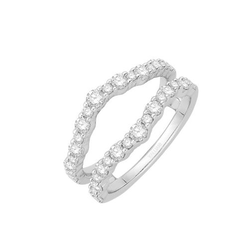 1 Ct. T.w. Diamond Wedding Ring Enhancer In 14Kt White Gold