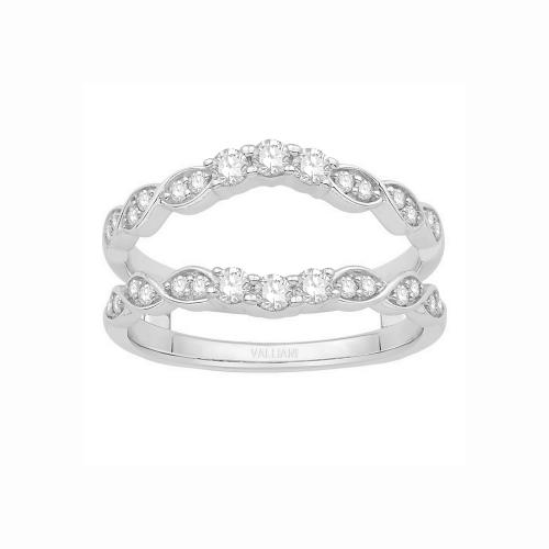 1/2 Ct. T.w. Diamond Wedding Ring Enhancer In 14Kt White Gold