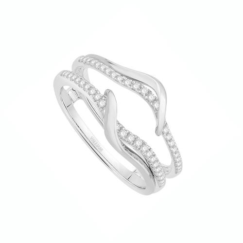 1/4 Ct. T.w. Diamond Wedding Ring Enhancer In 14Kt White Gold