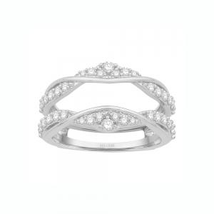3/4 Ct. T.w. Diamond Wedding Ring Enhancer In 14Kt White Gold