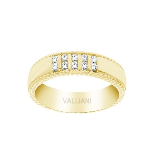 1 Ct. T.w. Diamond Trio Bridal Ring Set In 14Kt Yellow Gold