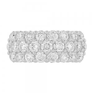 Diani® 3-row Wide Fashion Band - 3 Ct. T.w. in 14K White Gold