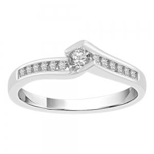0.25 CT. T.W. Diamond Promise Ring In 14K Gold