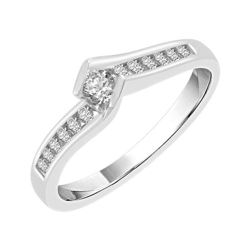 0.25 CT. T.W. Diamond Promise Ring In 14K Gold