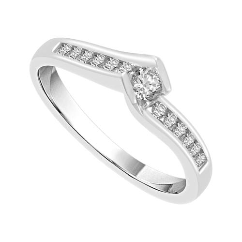 0.25 CT. T.W. Diamond Promise Ring In 14K Gold