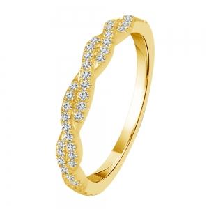 Diani® Twisted Infinity-Inspired Band - 0.20 Ct. T.w. in 14K Yellow Gold