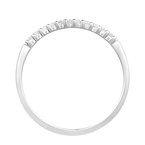 Ovani® Diamonds 11-stone RBC Prong-set Wedding Band - 0.10 Ct. T.w. in 18K White Gold