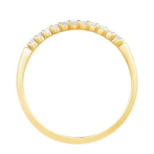 Ovani® Diamonds 11-stone RBC Prong-set Wedding Band - 0.10 Ct. T.w. in 18K Yellow Gold