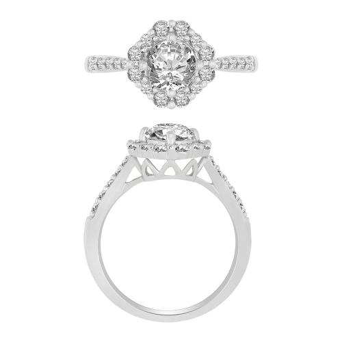 Novello Lab-grown Diamonds Ring 1.25 Ct. T.w. in 14K White Gold