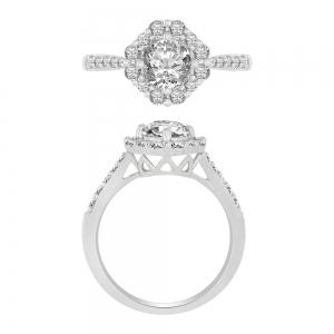Novello Lab-grown Diamonds Ring 1.25 Ct. T.w. in 14K White Gold