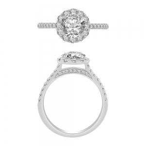 Ovani® Diamond Bridal Ring 1.16 Ct. T.w. in 18K White Gold
