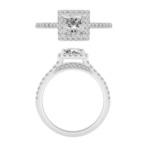 Ovani® Diamond Bridal Ring 1.40 Ct. T.w. in 18K White Gold