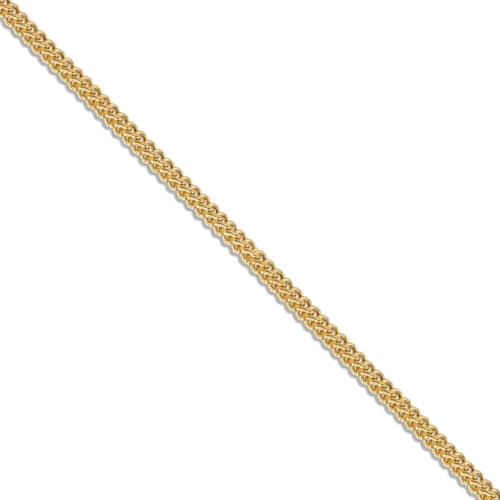 20 inch 4 mm Franco Chain Necklace In 14Kt Yellow Gold