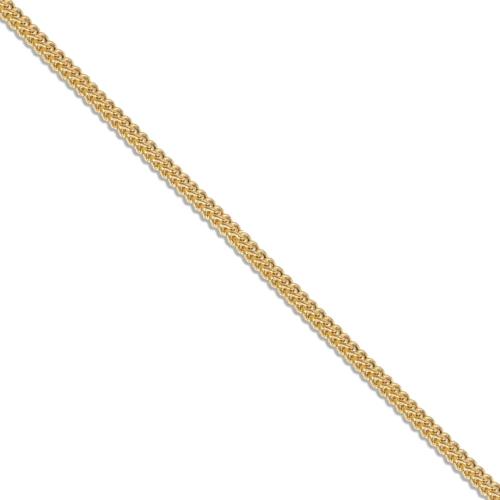 22IN HLW FRANCO CHAIN 3MM IN 14KT YELLOW-GOLD