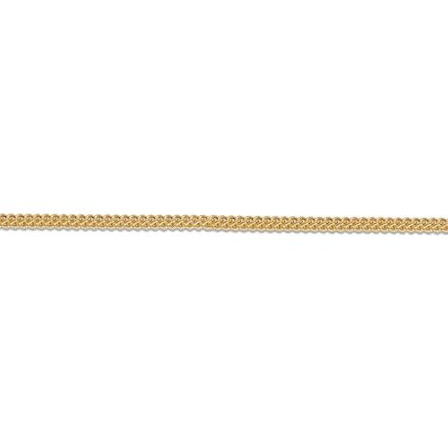 30 inch 2.5 mm Franco Chain Necklace In 14Kt Yellow Gold