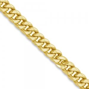 24 inch 9.5 mm Miami Cuban Chain Necklace In 14Kt Yellow Gold