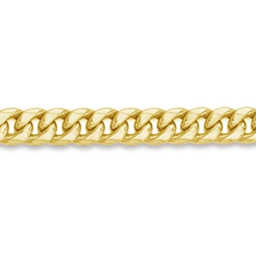 30 inch 9.5 mm Miami Cuban Chain Necklace In 14Kt Yellow Gold