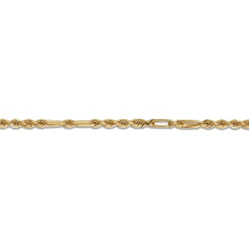 22IN HLW MILANO ROPE CHAIN 3.5MM IN 14KT YELLOW-GOLD