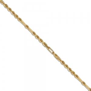 22IN HLW MILANO ROPE CHAIN 3.5MM IN 14KT YELLOW-GOLD