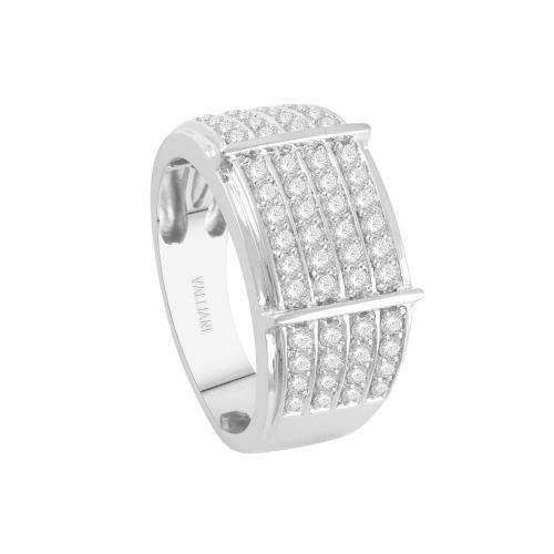 Ultimate Value® 5-row Channel Bar Men's Diamond Ring - 1 Ct. T.w. in 10K White Gold