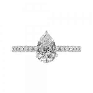 Ovani® Diamond Bridal Ring 1.25 Ct. T.w. in 18K White Gold