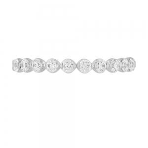 Novello Lab-grown Diamonds Round Prong Band 0.50 Ct. T.w. in 14K White Gold