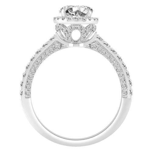 Novello Lab-grown Diamonds Ring 1.75 Ct. T.w. in 14K White Gold