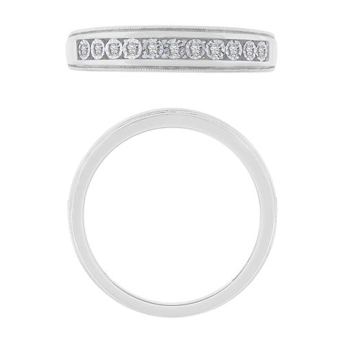 0.13CT. T.W. DIAMOND GENTS BAND IN 14K GOLD